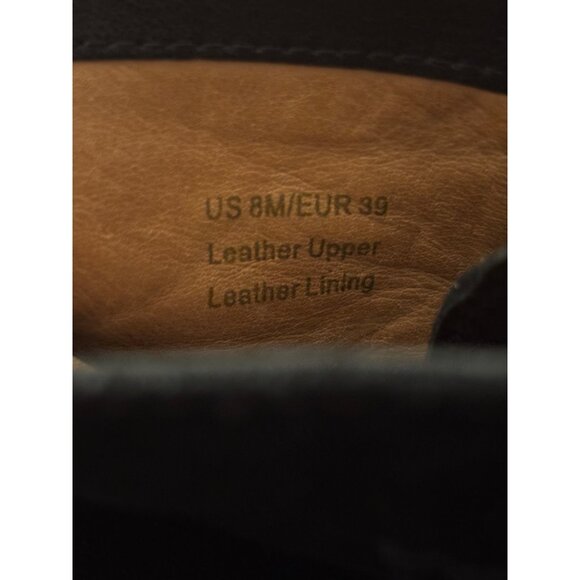 Via Spiga Womens Black Suede Ankle Booties Lace-Up Size 8M Leather Upper - Picture 7 of 12